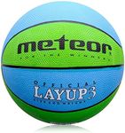 meteor Basketball Ball Layup Size 4 3 1 Youth Ideal for Children Hands 2-10 Years Ideal Mini Basketball for Training Soft Kids Outdoor