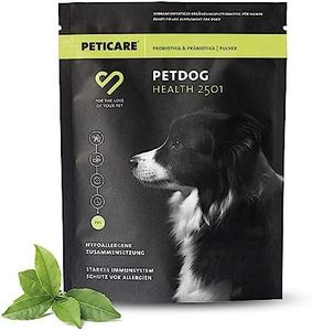 Peticare Probiotika & Präbiotika Pulver für Hunde | Immunsystem stärken, Darmsanierung, Darmflora aufbauen | bei Allergie-Anfälligkeit & Juckreiz | natürliches Ergänzungsfutter - petDog Health 2501