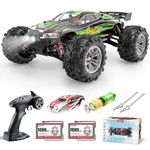 Hosim 2845 Brushless 55+ KMH 4WD High Speed RC Monster Truck, 1:16 Scale RC Car All Terrain Off-Road Waterproof 2.4GHZ Hobby Grade Remote Control Vehicle for Adults Children(Green)