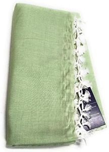 SHISHIR 100% Cotton Soft Beautiful Olive Green Plain Bhagalpuri Summer Blanket Single Odhne Wali Chaddar/Khes/Dohar/Topsheets Size- 245cm X 130cm