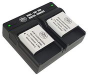 BM Premium 2 Pack of LB-060 Batteries and Dual Bay Battery Charger for Kodak PixPro AZ251, AZ361, AZ362, AZ365, AZ421, AZ422, AZ501, AZ521, AZ522, AZ525, AZ526, AZ527, AZ528 Cameras