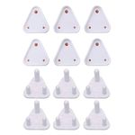 AWEJOY Baby Safety Electric Socket Plug Cover Guards Switchboard Dummy Socket Plug Cover Guards for Kids Protection (Pack of 12 (5Ax10, 15Ax2), White)