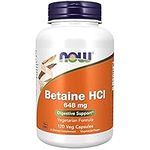 NOW Foods Betaine Hcl, 120 Count
