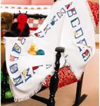 Baby Alphabet 45 Inch x41 Inch Afghan Cloth