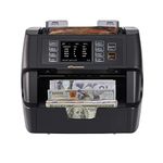 NUCOUN VC-3 Money Counter Machine Mixed Denomination, Value Counting, CIS/UV/IR/MG/MT Counterfeit Detection, USD/Euro/CAD/MXN, Printer Enabled Bill Cash Counter for Business