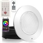 10 Inch LED Pool Light for Inground Pool 60W Color Changing Pool Lighting