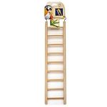 Penn-Plax 9-Step Wooden Bird Ladder