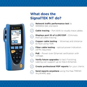 TREND Networks SignalTEK NT Network Tester Kit – Cable & Data Testing