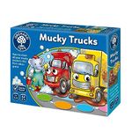 Orchard Toys Mucky Trucks Game, A fun colour matching game for kids age 3-6, Educational Game