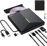 PeroBuno External CD DVD Drive with