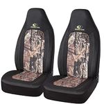 Mossy Oak Camo Seat Covers High Back - Made with Rip-Stop Oxford Fabric, Airbag Compatible, Universial Fit Most Bucket Seats - Official Licensed Product