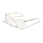 Haute Sauce Clear Wayfarer Sunglasses for Women & Girls | Clear Lens | Goggles, Glasses, Shades, Eyewear, Chasma, Glares for women | accessories for women | Cool, Funky, Stylish ladies sunnies