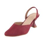 Metro Women Red Smart Pump Shoes UK/7 EU/40 (31-286)