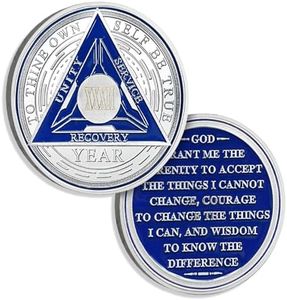 32 años de sobriedad chips AA monedas alcohólicos anónimos medallón regalos de sobriedad para hombres y mujeres chip de recuperación, ficha de aniversario