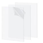 3 Pack 42x29cm Clear Acrylic Sheet 2mm Thick, Clear Perspex Sheet, Plastic Sheet, Acrylic Board for Wall Crafts Glass Picture Frame DIY Projects Signs and Painting