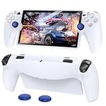 FYOUNG Protective Case for Playstation Portal, Silicone Soft Grip Cover Case Protector with Full Protection and Non-Slip Thumb Grips Accessories Kit for PS5 Portal Remote Player-White