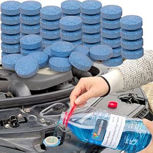 awave bloom 200Pcs Car Windshield Washer Fluid concentrate Tablets,Windshield Wiper Fluid Solid Effervescent Tablet,1 Piece Makes 1 Gallons.Window Glass Cleaner, Remove Glass Stains, Clear Vision. (Use With De-icer or Methanol for Winter)