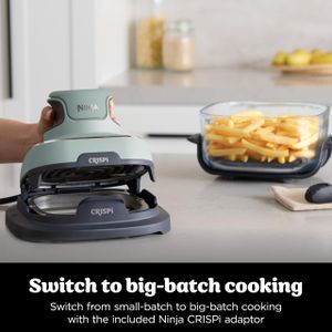 Ninja CRISPi 3.8L Portable Air Fryer – 4-in-1, Compact, 2 Glass Containers