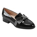 Bandolino Women's Lindio Loafer, Black/Grey 003, 8