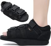 Post Op Recovery Shoe Adjustable Medical Walking Shoe Forefoot Off-Loading Healing Shoe for Post Surgery or Operation Support, Broken Foot, Bunions Broken Big Toe Surgery Forefoot Splint (L)