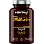 Essensey Omega 3 6 9 Complex 90 High Strength Vegan Capsules | Complex Dietary Supplement | Natural Fatty acids | Triple Omega 369 with EPA, DHA & ALA from Borage, Fish, Linseed Oil