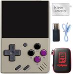 BVXZIOP Miyoo Mini V4 Retro Game Console, Portable Handheld with 2.8 inch IPS Screen, 128GB Card, 12000+ Games, Linux System (Gray, 128G)