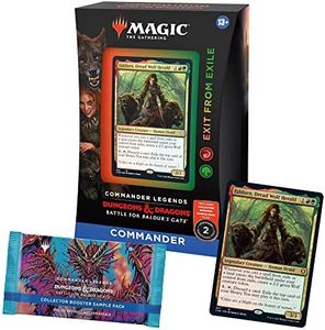 Magic: The Gathering Commander Legends: Battle for Baldur’s Gate Commander Deck – Exit from Exile + Collector Booster Sample Pack