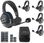 Eartec UL5S 5-Person Full Duplex Wireless Intercom with 5 Ultralite Single Ear Headsets