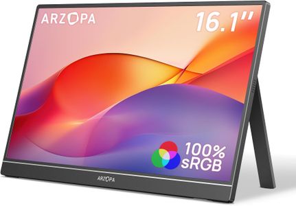 ARZOPA 16.1" Portable FHD IPS Monitor – HDMI/USB-C, Eye Care, Gaming
