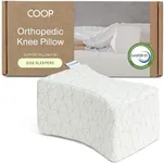 Coop Home Goods Leg Support & Knee Pillow for Side Sleeper, Adjustable Soft Orthopedic Pillow, Leg Pillow for Sleeping, Pregnancy Pillow with Washable Cover, Sciatica, Back, Hip and Joint Support