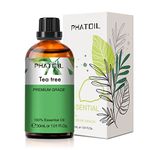 PHATOIL 1.01FL.OZ Tea tree Essential Oil, Pure Tea tree Oils for Diffuser, DIY Candle and Scented Products Making, 30ml Large Bottle Gift for Friends