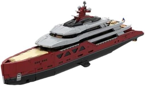 Aetheria Modular Luxury Yacht Building Blocks for Adult, 120CM Cruise Ship Bricks with Mechanical Function & Multi-Deck Interior, DIY Display Boat Collectible House Decor - 15639 Pieces