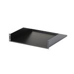 StarTech.com 2U Server Rack Shelf - Universal Rack Mount Cantilever Shelf for 19" Network Equipment Rack & Cabinet - Heavy Duty Steel – Weight Capacity 125lb/56kg - 18" Deep Tray, Black (CABSHELFHD)