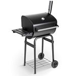 BillyOh BBQ, Charcoal BBQ, Smoker BBQ, Portable BBQ with Lid Use Anywhere, For Grilling Meat, Fish & vegetables, With Side Table & Temperature Gauge For The Perfect BBQ