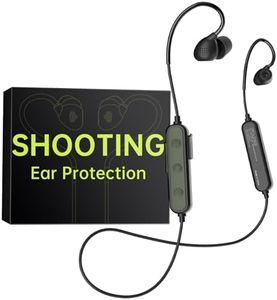syndesmos Shooting Ear Protection, Bluetooth Hearing Protection for Shooters, 26 dB Noise Reduction Electronic Shooting Ear Buds, Ear Protection for Range, Hearing Protection, Black-Green