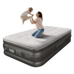 SENNOUL Twin Air Mattress with Built in Pump - Inflatable Mattress Single, 2 Mins Quick Self Inflating,18"/550lbs Max Matelas Gonflable, for Camping,Home,Portable Travel