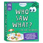 Skillmatics Board & Card Game – Who Saw What? in 60 Seconds, Memory Game for Kids, Teens & Adults, Fast-Paced Family Game Night Fun, Quick-Thinking Party Game, Gift for Ages 7, 8, 9 & Up