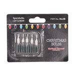 Christmas Concepts Pack of 5 Clear Push in fuse bulbs 12v (No 3b)