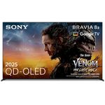Sony BRAVIA 8 II 65" QD-OLED, K65XR8M25BP (2025), 4K HDR Smart TV, AI XR Processor, Acoustic Surface Audio+, Dolby Vision/Atmos, IMAX Enhanced, Apple AirPlay 2, Eco Dashboard, 5 year warranty.