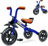 KRIDDO 2-in-1 Kids Balance Bike and Kids Tricycle for 2 to 5 Year Old, Toddler Balance Bike 2 Year Old with Detachable Pedals, Tricycles for 3-5 Year Olds with Stitched Soft Grip, Blue