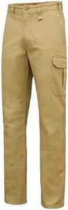 Hard Yakka Men's Core Relaxed Fit Stretch Cargo Work Pant, Khaki, 89L Size