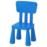 Ikea Children's Chair, in/Outdoor with TSS Cotton Balls (Blue, 5 Pieces)