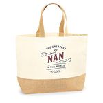 D Design Invent Print! Nan Gift Bag Tote Shopping Bag Birthday Gift Present for Nan Keepsake Idea - Size: 36 x 34 x 13 cm