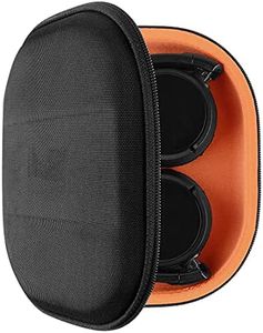 Geekria Shield Headphones Case Compatible with Sony MDR-ZX300, MDR-ZX110, MDR-ZX600, MDR-ZX330BT Case, Replacement Hard Shell Travel Carrying Bag with Cable Storage (Black)