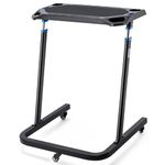 CXWXC Indoor Cycling Desk - Adjustable Height Bike Deak Laptop Stand Non-Slip Surface - Portable Bike Trainer Fitness Desk with Lockable Wheels