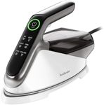 Newbealer Steam Generator Iron, 1500W Turbo Steam for Clothes (WhiteSilver)