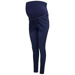 UC Womens Ex High Street Brand Over Bump Maternity Jeans Ladies Skinny Stretchy Denim Pants (12, Blue)