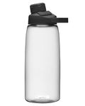 CamelBak Chute Mag BPA Free Water Bottle with Tritan Renew - Magnetic Cap Stows While Drinking, 32oz, Clear