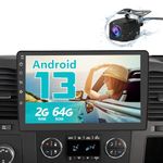 Android 13 [2GB+64GB] Car Radio Stereo Compatible for Chevy Chevrolet Silverado Tahoe Equinox GMC Sierra Yukon with Wireless CarPlay Android Auto/Reverse Camera