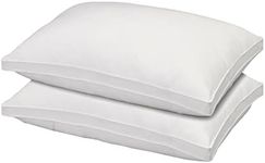 Royal Comfort Pillow Bamboo Blend 4cm Gusset Medium Firm Support 50 x 75cm Breathable (White, 2 Pack)